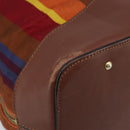 CELINE Shoulder Bag Canvas Multicolor Gold Auth 172371-14