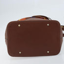 CELINE Shoulder Bag Canvas Multicolor Gold Auth 172371-5