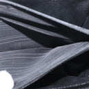 CELINE Circle Macadam Canvas Hand Bag PVC Leather Black Gold Auth 172374-26
