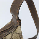 GUCCI Web Sherry Line GG Supreme Shoulder Bag PVC Beige Gold 010 378 Auth 172377-9