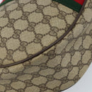 GUCCI Web Sherry Line GG Supreme Shoulder Bag PVC Beige Gold 010 378 Auth 172377-18