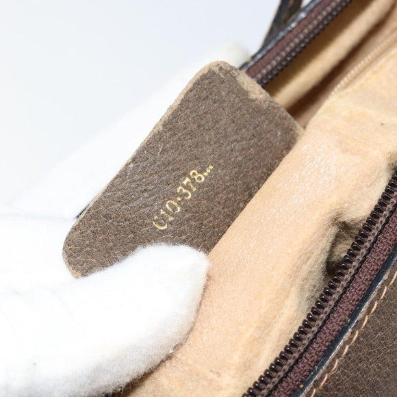 GUCCI Web Sherry Line GG Supreme Shoulder Bag PVC Beige Gold 010 378 Auth 172377