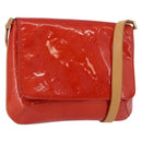 LOUIS VUITTON Monogram Vernis Thompson Street Bag Red M91094 LV Auth 172379-1