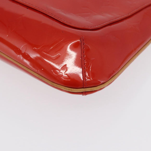 LOUIS VUITTON Monogram Vernis Thompson Street Bag Red M91094 LV Auth 172379