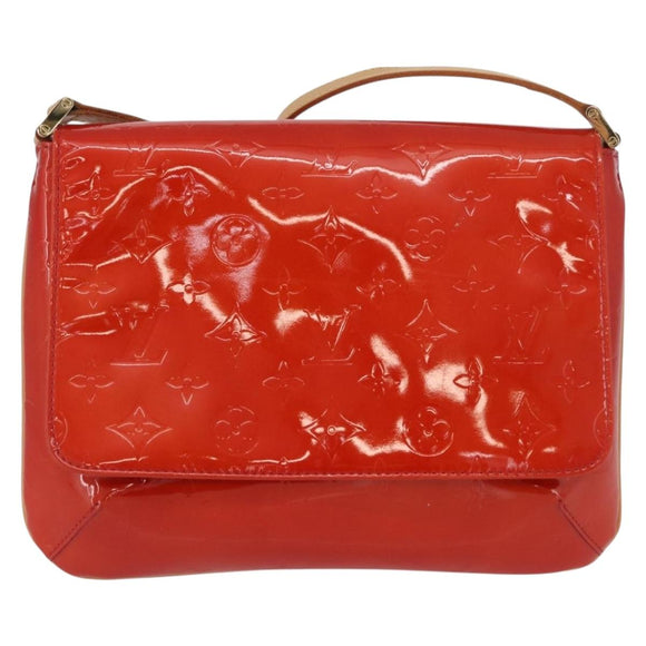 LOUIS VUITTON Monogram Vernis Thompson Street Bag Red M91094 LV Auth 172379