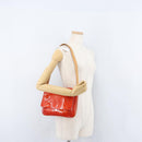 LOUIS VUITTON Monogram Vernis Thompson Street Bag Red M91094 LV Auth 172379-22