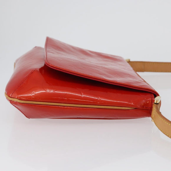 LOUIS VUITTON Monogram Vernis Thompson Street Bag Red M91094 LV Auth 172379