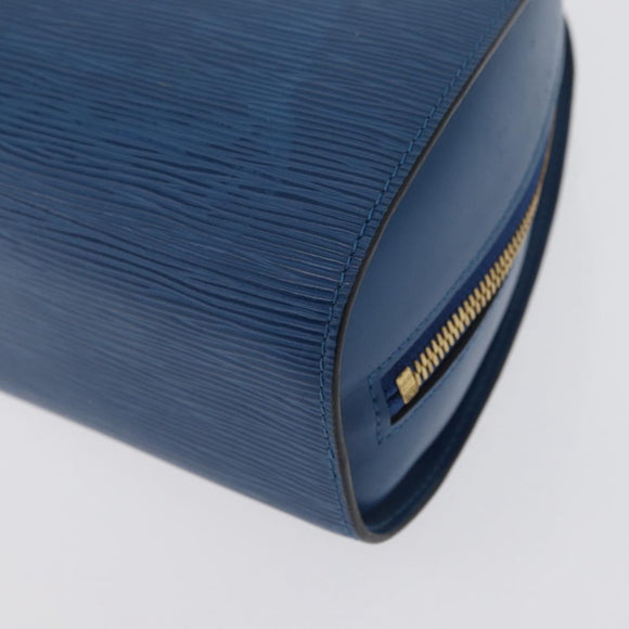 LOUIS VUITTON Epi Dauphine GM Pouch Blue M48435 LV Auth 172381