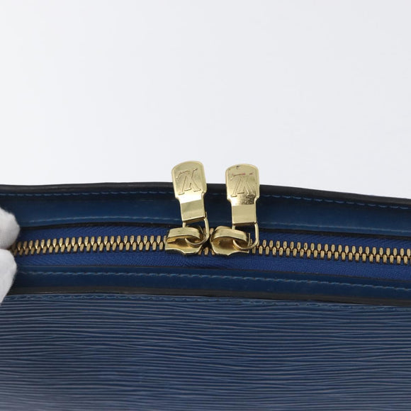 LOUIS VUITTON Epi Dauphine GM Pouch Blue M48435 LV Auth 172381