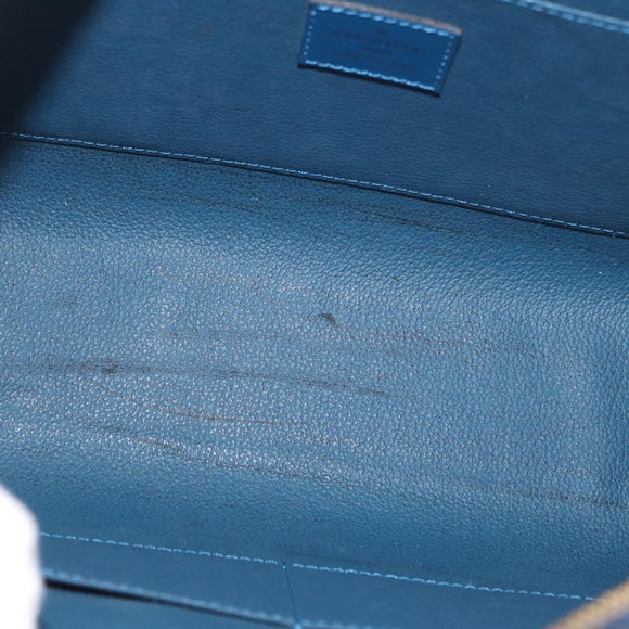 LOUIS VUITTON Epi Dauphine GM Pouch Blue M48435 LV Auth 172381