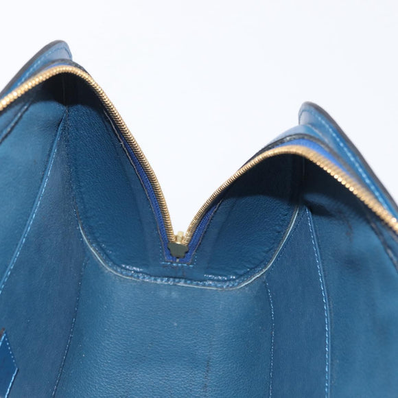 LOUIS VUITTON Epi Dauphine GM Pouch Blue M48435 LV Auth 172381