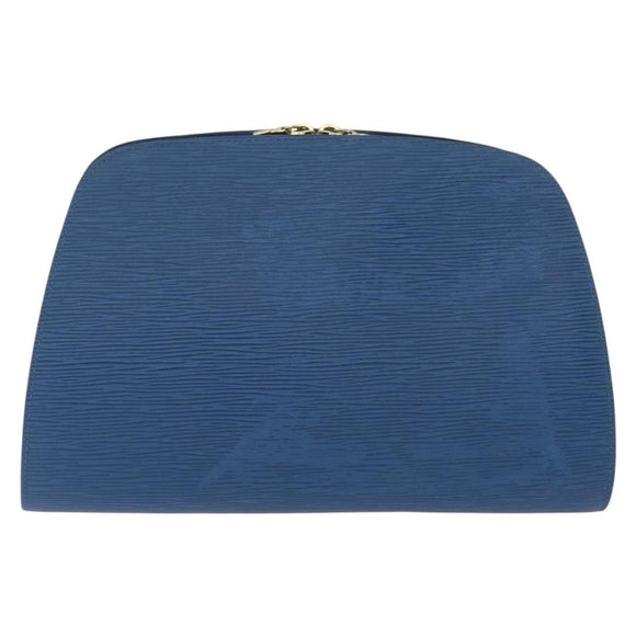 LOUIS VUITTON Epi Dauphine GM Pouch Blue M48435 LV Auth 172381