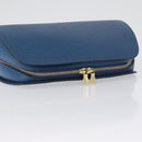 LOUIS VUITTON Epi Dauphine GM Pouch Blue M48435 LV Auth 172381-5