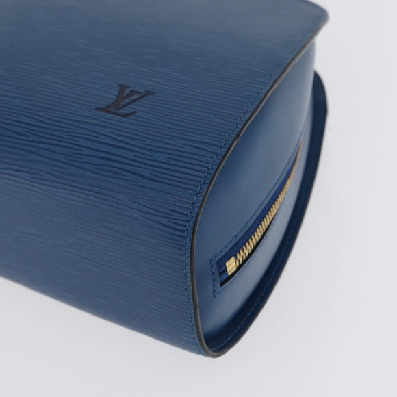 LOUIS VUITTON Epi Dauphine GM Pouch Blue M48435 LV Auth 172381