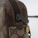 GUCCI GG Supreme Web Sherry Line Schoudertas PVC Beige Goud 010 378 Auth 172385-18