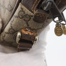 GUCCI GG Supreme Web Sherry Line Schoudertas PVC Beige Goud 010 378 Auth 172385-10
