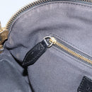 BURBERRY Nova Check Hand Bag Canvas Beige Gold Auth 172387-22