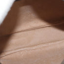 GUCCI GG Supreme Web Sherry Line Bag PVC Beige Gold 156 01 034 Auth 172389-12