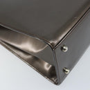 GUCCI Hand Bag Patent leather 2way Bronze Gold Auth 172396-19