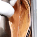 GUCCI Hand Bag Patent leather 2way Bronze Gold Auth 172396-24