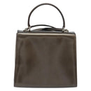 GUCCI Hand Bag Patent leather 2way Bronze Gold Auth 172396-2
