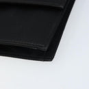 CELINE Circle Shoulder Bag Satin Black Gold Auth 172397V-9
