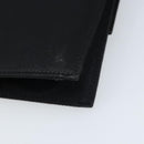 CELINE Circle Shoulder Bag Satin Black Gold Auth 172397V-15