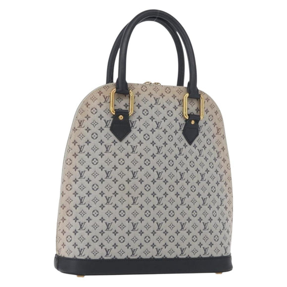 LOUIS VUITTON Monogram Mini Alma Haut Hand Bag Blue M92202 LV Auth 172401A
