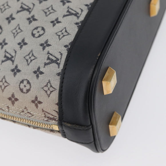 LOUIS VUITTON Monogram Mini Alma Haut Hand Bag Blue M92202 LV Auth 172401A