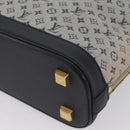 LOUIS VUITTON Monogram Mini Alma Haut Hand Bag Blue M92202 LV Auth 172401A-16