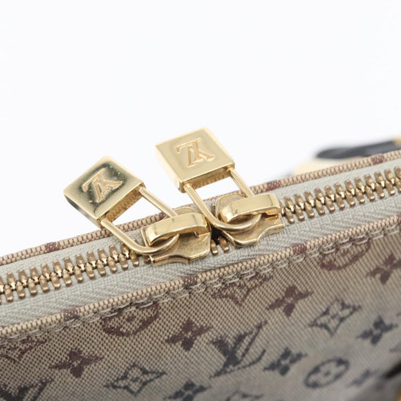 LOUIS VUITTON Monogram Mini Alma Haut Hand Bag Blue M92202 LV Auth 172401A