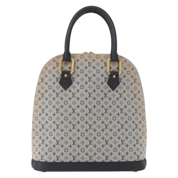 LOUIS VUITTON Monogram Mini Alma Haut Hand Bag Blue M92202 LV Auth 172401A