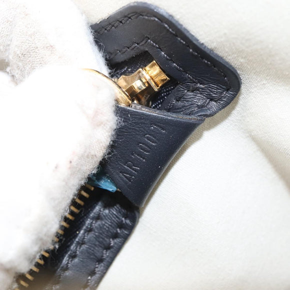 LOUIS VUITTON Monogram Mini Alma Haut Hand Bag Blue M92202 LV Auth 172401A