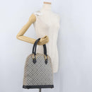 LOUIS VUITTON Monogram Mini Alma Haut Hand Bag Blue M92202 LV Auth 172401A-23
