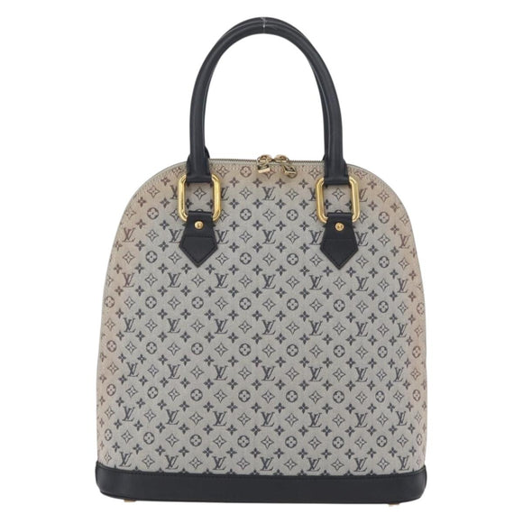 LOUIS VUITTON Monogram Mini Alma Haut Hand Bag Blue M92202 LV Auth 172401A