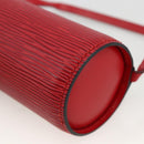 LOUIS VUITTON Epi Soufflot Pouch Accessory Pouch Red LV Auth 172405-15