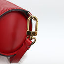 LOUIS VUITTON Epi Soufflot Pouch Accessory Pouch Red LV Auth 172405-17