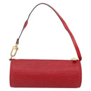 LOUIS VUITTON Epi Soufflot Pouch Accessory Pouch Red LV Auth 172405-2
