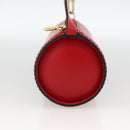LOUIS VUITTON Epi Soufflot Pouch Accessory Pouch Red LV Auth 172405-3