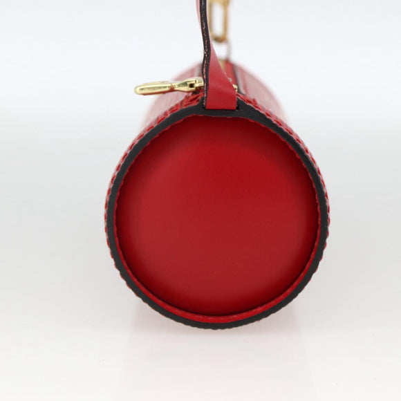 LOUIS VUITTON Epi Soufflot Pouch Accessory Pouch Red LV Auth 172405