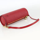 LOUIS VUITTON Epi Soufflot Pouch Accessory Pouch Red LV Auth 172405-7