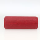 LOUIS VUITTON Epi Soufflot Pouch Accessory Pouch Red LV Auth 172405-5