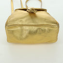 BOTTEGA VENETA Backpack Leather Gold Auth 172406V-5