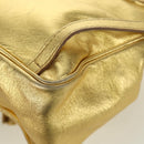 BOTTEGA VENETA Backpack Leather Gold Auth 172406V-18