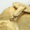 BOTTEGA VENETA Backpack Leather Gold Auth 172406V-19
