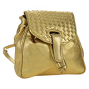 BOTTEGA VENETA Rugzak Leer Goud Auth 172406V-1