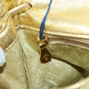 BOTTEGA VENETA Backpack Leather Gold Auth 172406V-25