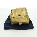 BOTTEGA VENETA Backpack Leather Gold Auth 172406V-12
