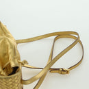 BOTTEGA VENETA Backpack Leather Gold Auth 172406V-14