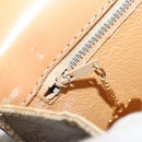 CELINE Macadam Canvas Horse Carriage Shoulder Bag PVC Beige Gold Auth 172407-22